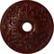 Ekena Millwork Jamie Ceiling Medallion (Canopies up to 3 7/8"), 23 5/8"OD x 3 7/8"ID x 2 1/8"P, Brushed Mahogany CM23JABMF - alternate 1